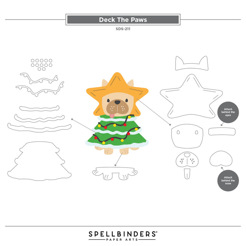Spellbinders - Stamp & Die Bundle - Merry Mischief, BD-1015