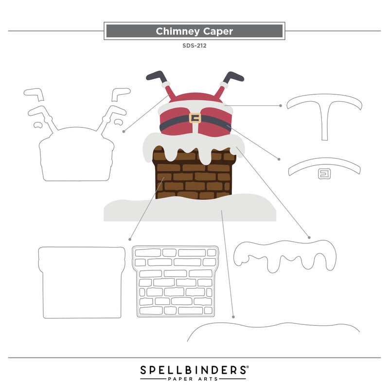 Spellbinders - Stamp & Die Bundle - Merry Mischief, BD-1015