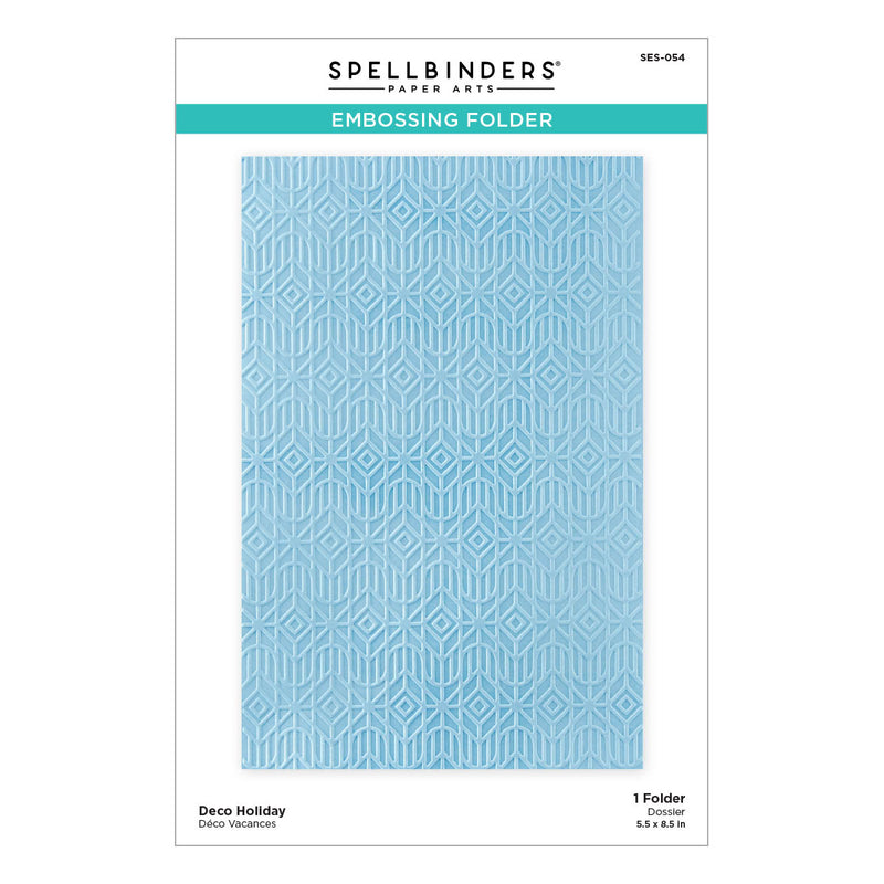 Spellbinders Embossing Folder - Deco Holiday, SES-054