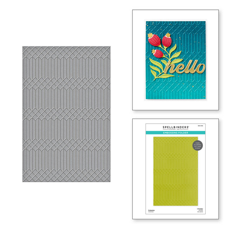 Spellbinders Embossing Folder - Columns, SES-056