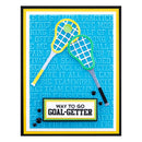 Spellbinders 2D Embossing Folder - Sports Talk, SES-057 by Justine Dvorak