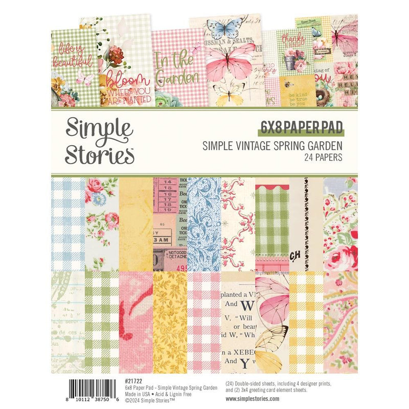 Simple Stories - 6x8 Paper Pad - Simple Vintage Spring Garden, SGD21722