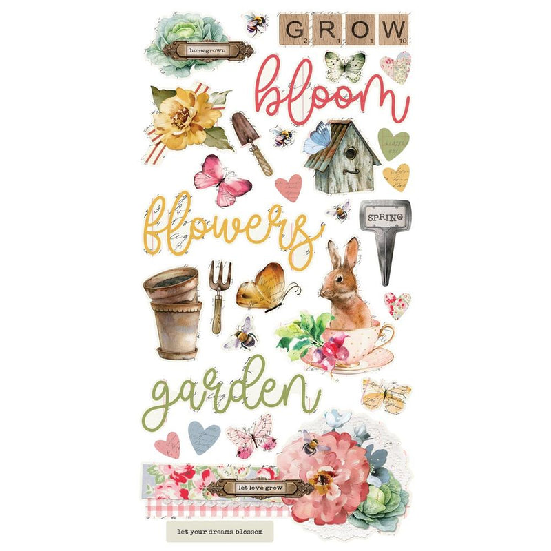 Simple Stories - Chipboard Stickers - Simple Vintage Spring Garden, SGD21724