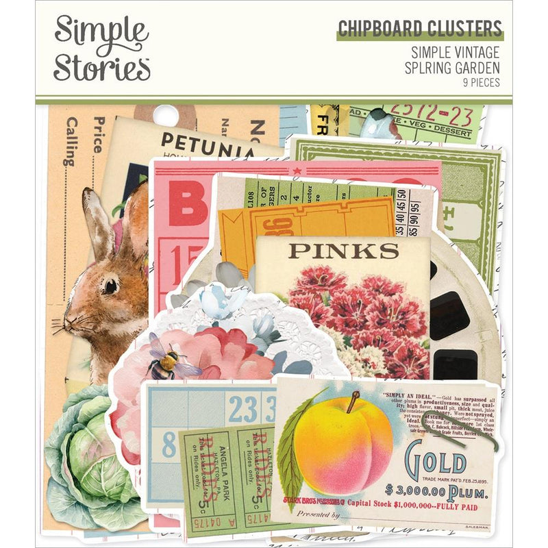 Simple Stories - Chipboard Clusters - Simple Vintage Spring Garden, SGD21730