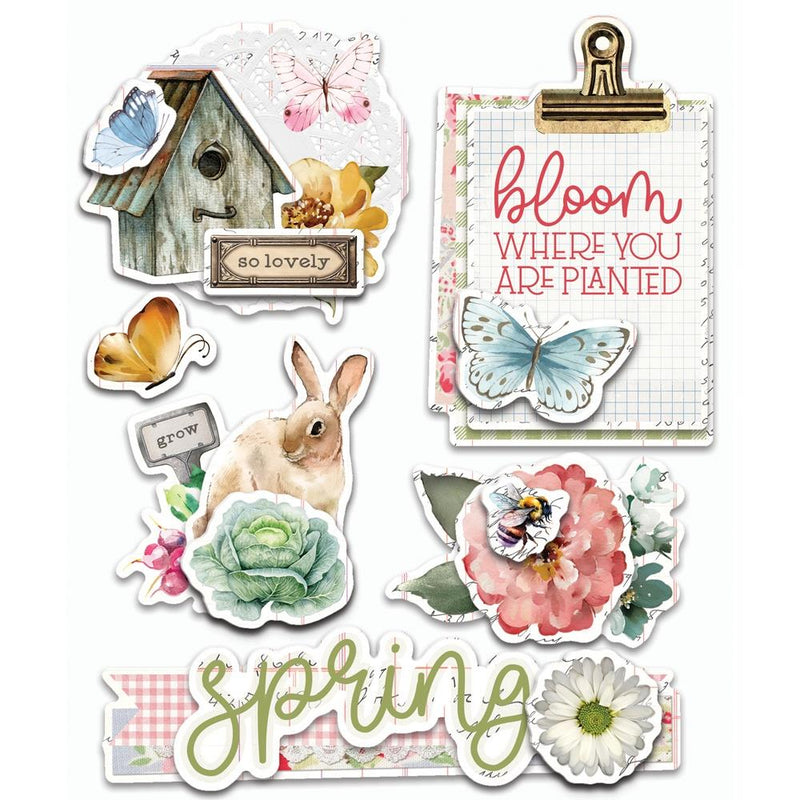 Simple Stories - Layered Chipboard - Simple Vintage Spring Garden, SGD21732