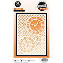 Studio Light Grunge 6x8 Mask/Stencil - Clocks & Grid, SL-GR-MASK334