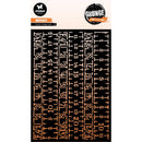 Studio Light Grunge 6x8 Mask/Stencil - Rulers Background, SL-GR-MASK335