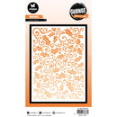 Studio Light Grunge 5.9"X8.27" Mask/Stencil - Holly Swirls, SL-GR-MASK349