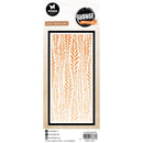 Studio Light Grunge 4x8 Mask/Stencil - Leaf Background, SL-GR-MASK379