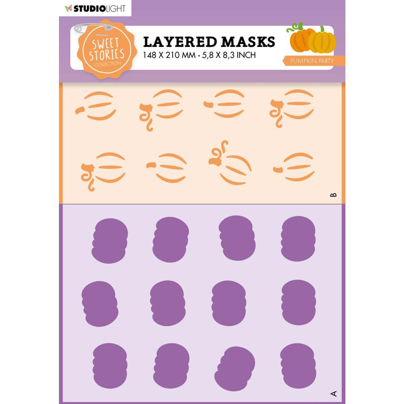 Studio Light Stencil Sweet Stories - Pumpkin Party, SL-SS-MASK243