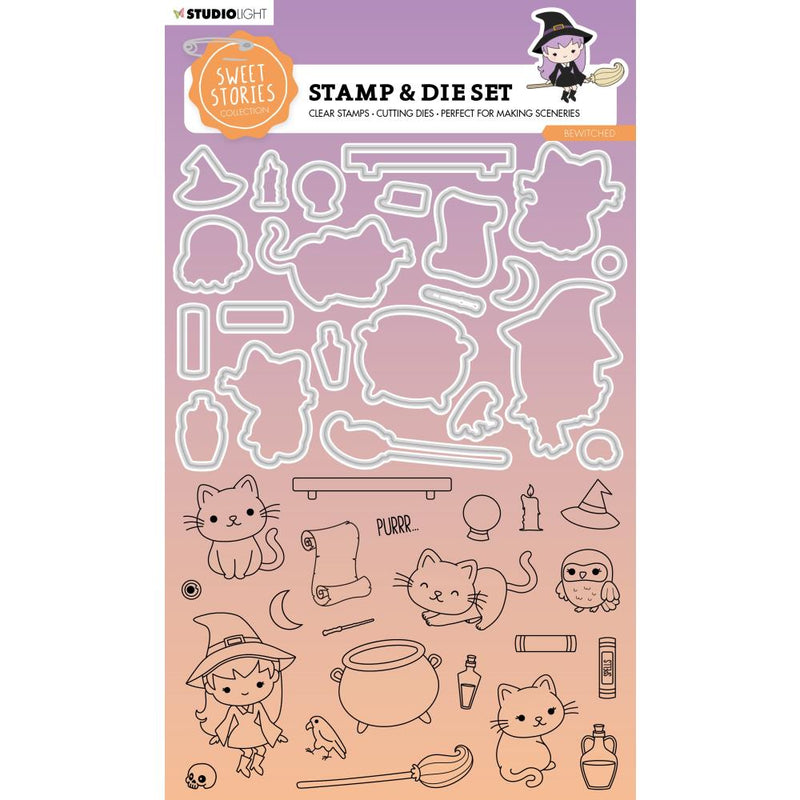 Studio Light Stamp & Die Set - Sweet Stories - Bewitched, SL-SS-SCD72