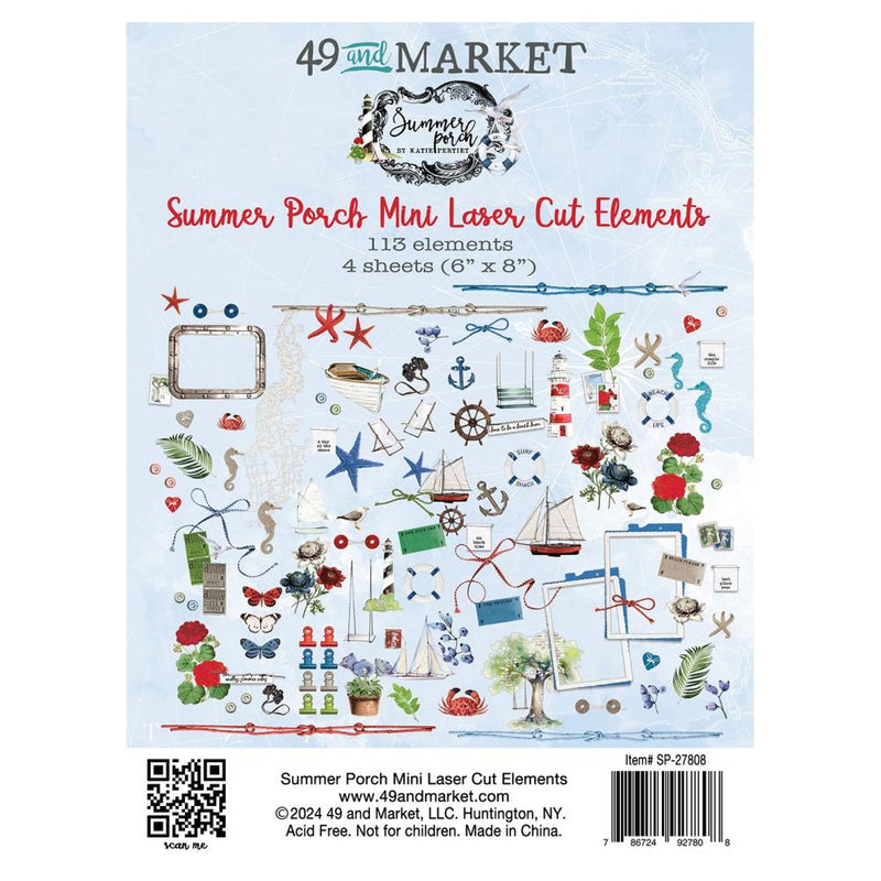 49 & Market Mini Laser Cut Elements - Summer Porch, By Sea, SP-27808