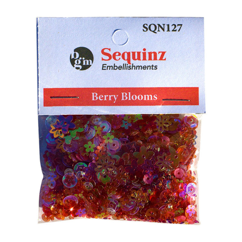 Buttons Galore & More - Sequinz - Berry Blooms, SQN127