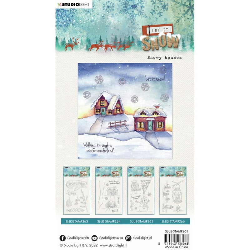 Studio Light Clear Stamps - Snowy Houses, STAMP264