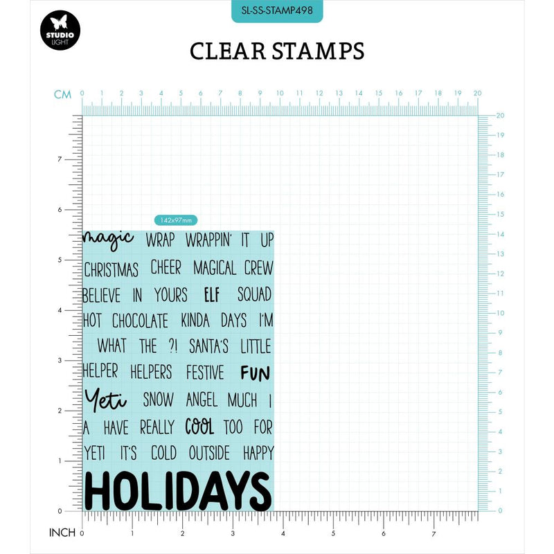 Studio Light Clear Stamps -Text & Quotes - Believe in Yours Elf, STAMP498