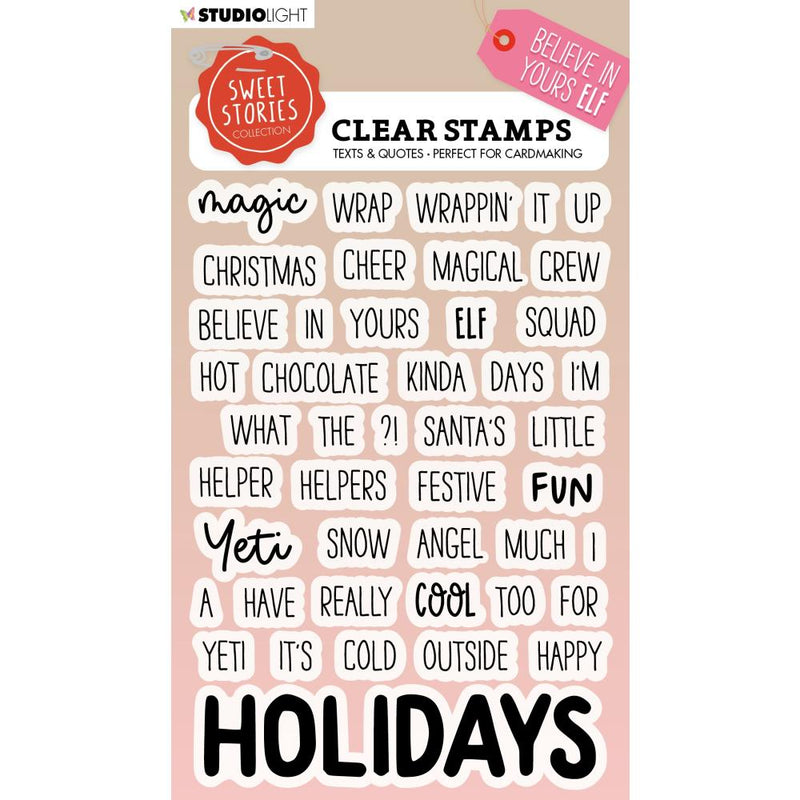 Studio Light Clear Stamps -Text & Quotes - Believe in Yours Elf, STAMP498