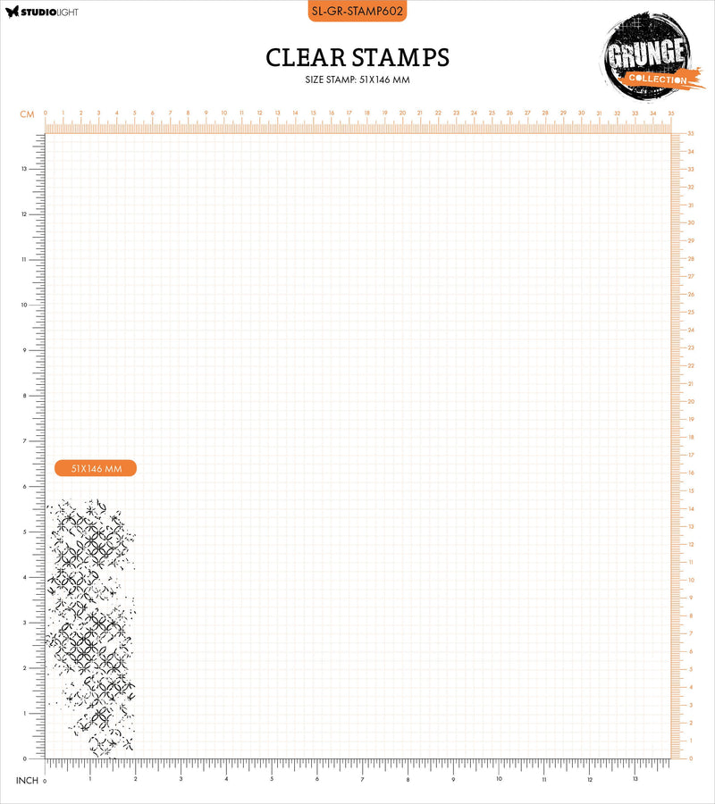 Studio Light Grunge Clear Stamps - Background Pattern, STAMP602