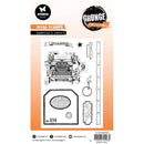 Studio Light Grunge Clear Stamps - Typewriter & Labels, SL-GR-STAMP826