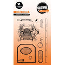 Studio Light Grunge Clear Stamps - Typewriter & Labels, SL-GR-STAMP826