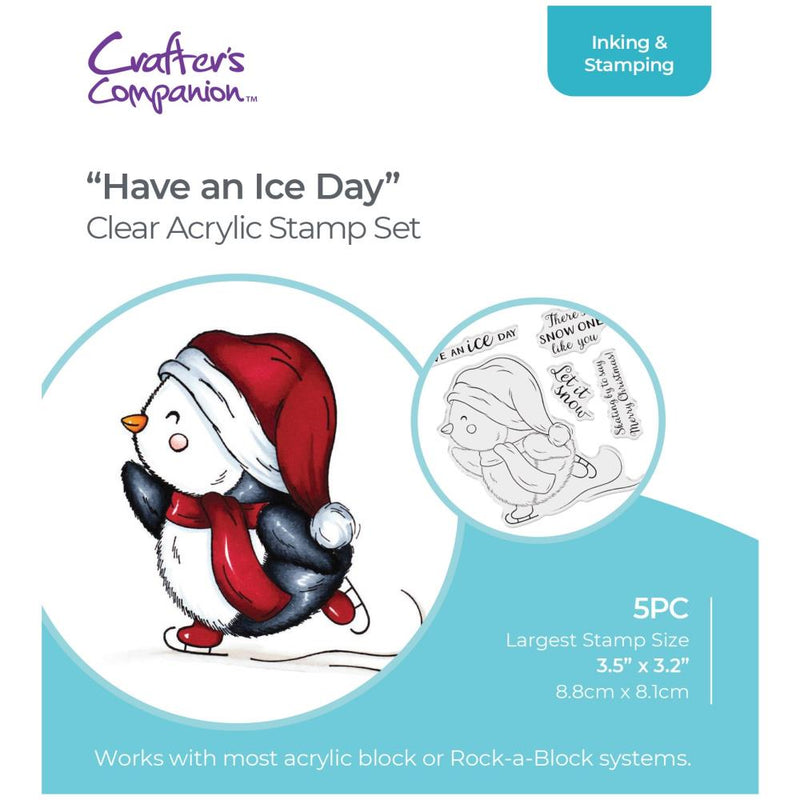 Crafter's Companion 4x4 Clear Stamp Set - Have an Ice Day, STCAHAID