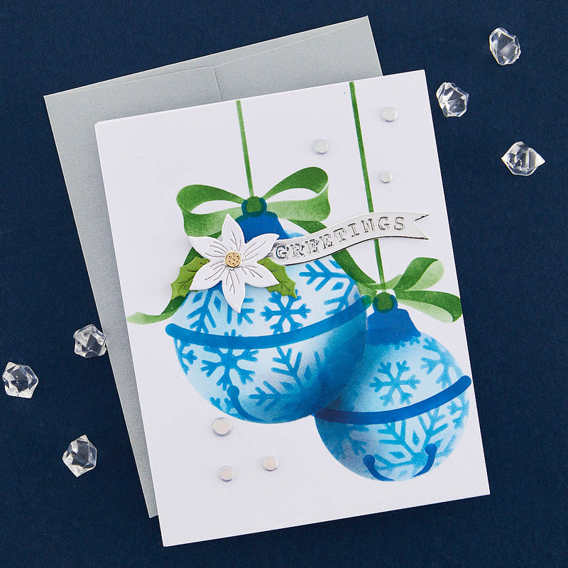 Spellbinders Stencil - Snowflake Ornaments, STN-065