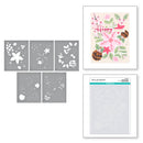 Spellbinders Die and Stencil Bundle - Christmas Florals, BD-0775