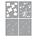 Spellbinders Layering Stencil Set - Blossoming Flowers Layered, STN-075
