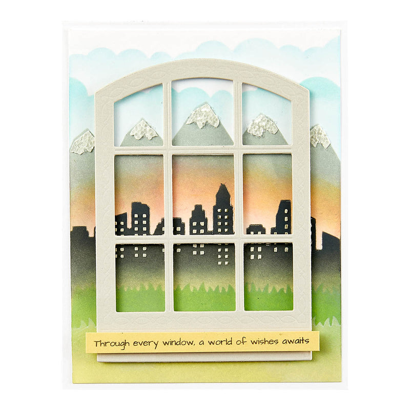 Spellbinders Stencil - Background Scapes, STN-083 by: Tina Smith