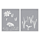 Spellbinders Stencil Set - Lily Pad, STN-090 Jump for Joy Collection