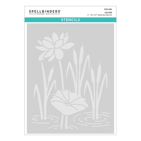 Spellbinders Stencil Set - Lily Pad, STN-090 Jump for Joy Collection