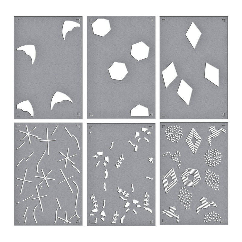 Spellbinders Stencil Set - Layered Flying Kites, STN-108