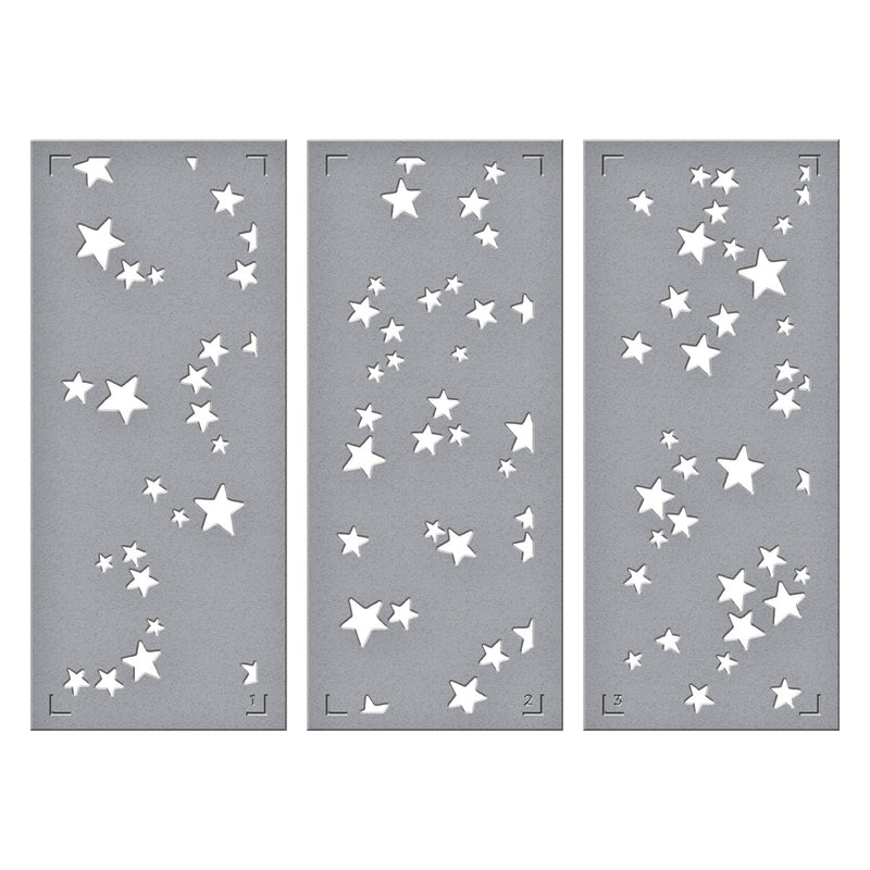 Spellbinders 3D Emboss & Cut Folder + Stencil - Starry Night,  BD-09455 by Simon Hurley