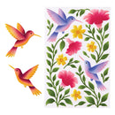 Spellbinders 3D Folder + Stencil - Hummingbird Garden, BD-1104 by Simon Hurley