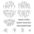 Spellbinders Clear Stamp Set - Kaleidoscope Arch Sentiments, STP-208