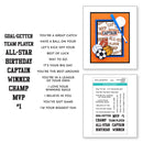 Spellbinders Clear Stamp Set - All-Star Sentiments, STP-209 by Justine Dvorak