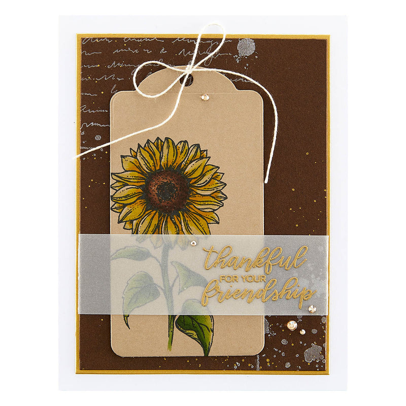 Spellbinders Clear Stamp Set - Sunflower Greetings, STP-213