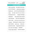 Spellbinders Clear Stamp Set - Typewriter Adventure Sentiments, STP-238 by: Vicky Papaioannou