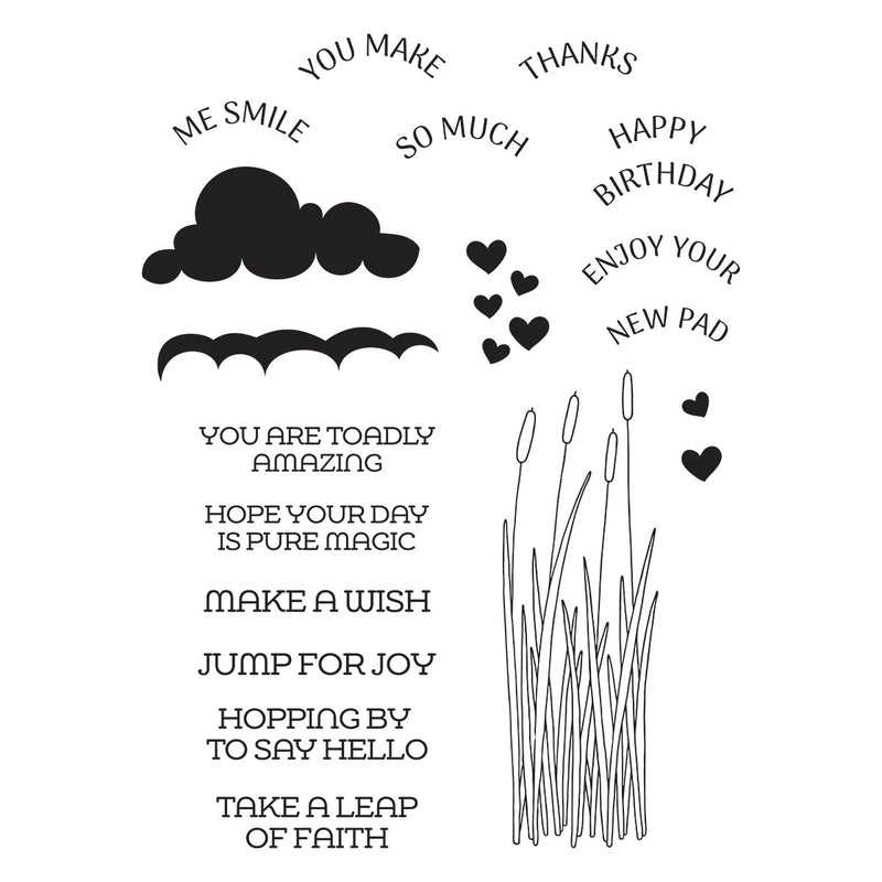 Spellbinders Clear Stamp Set - Jump for Joy Sentiments, STP-239