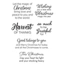 Spellbinders Clear Stamp Set - Nichol's Needlework Sentiments, STP-240