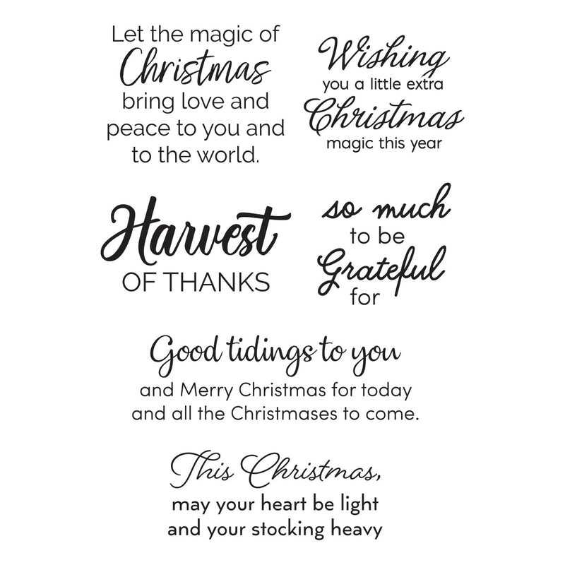 Spellbinders Clear Stamp Set - Nichol's Needlework Sentiments, STP-240