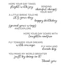 Spellbinders Clear Stamp Set - Spread Your Wings Sentiments, STP-252