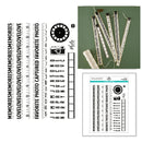 Mid Aug - Spellbinders Clear Stamp Set - Keepsake Strips, STP-280 Esther Glas