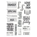 Spellbinders Clear Stamp Set - Family & Friends, STP-281 Esther Glas