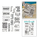 Spellbinders Clear Stamp Set - Family & Friends, STP-281 Esther Glas