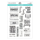 Spellbinders Clear Stamp Set - Family & Friends, STP-281 Esther Glas