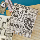Spellbinders Clear Stamp Set - Family & Friends, STP-281 Esther Glas