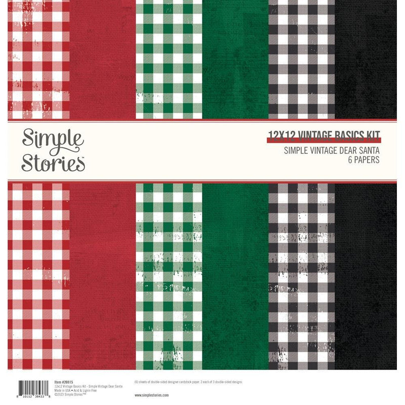 Simple Stories - Simple Vintage Dear Santa - 12x12 Basics Kit, SVD20815