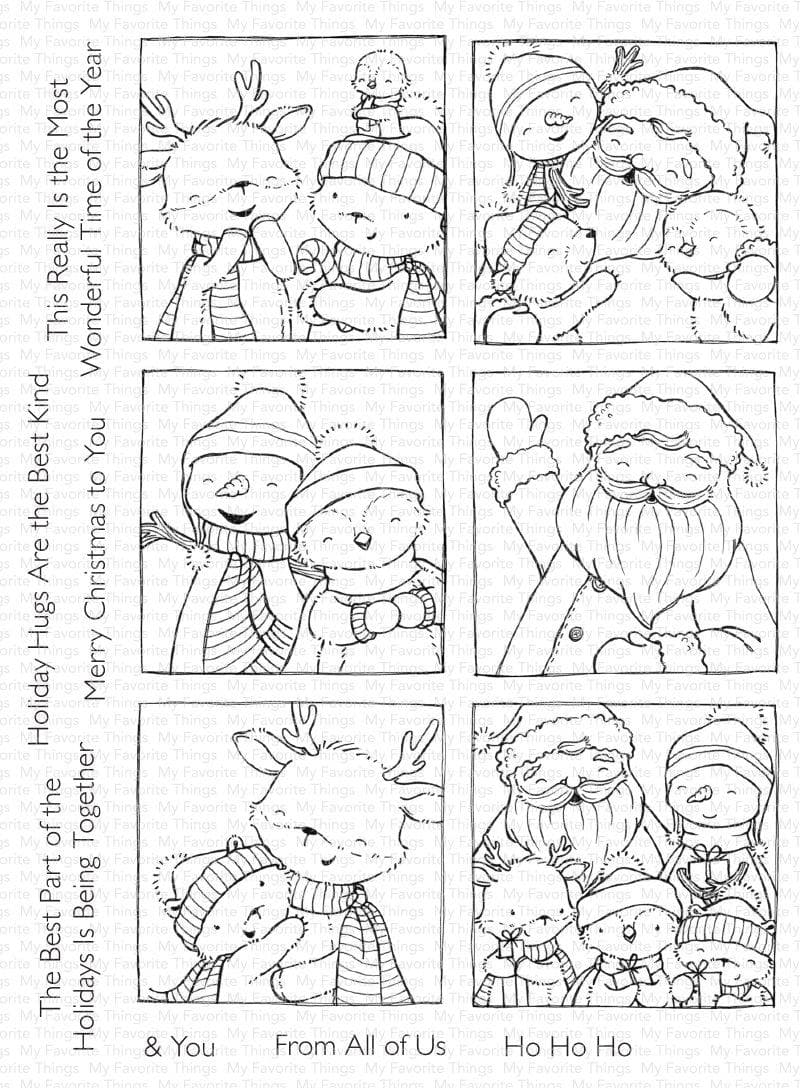 My Favorite Things Stamp Set - Selfies With Santa, MFT-SY-38 Retired