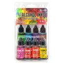 Tim Holtz Alcohol Ink Kit 8/Pc - Spectrum Bright, TAK79385