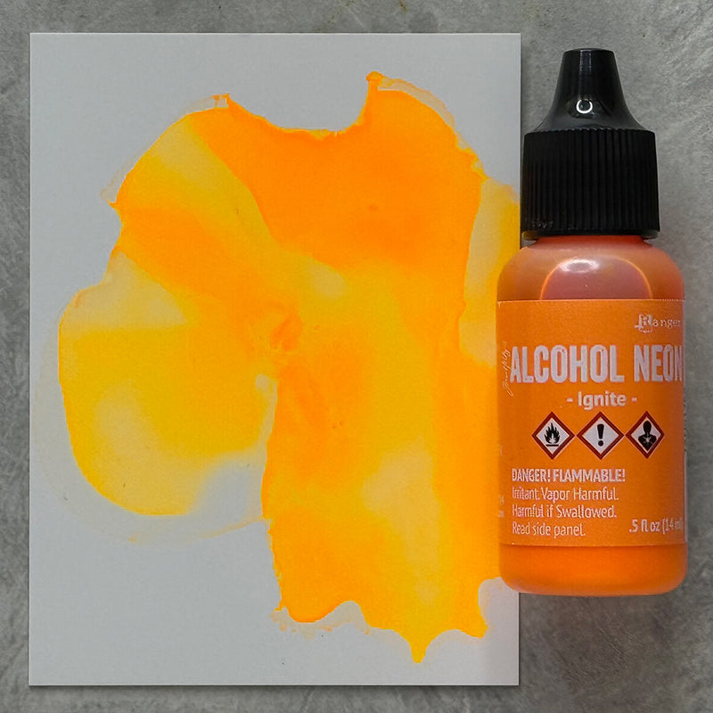 Ranger Tim Holtz Alcohol Neon Ink .5oz - Ignite, TAN91752